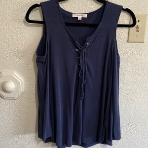 Long sleeve blouse with shoulder cutouts